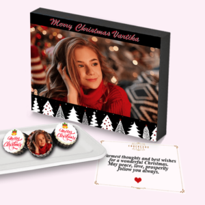 CHOCOLADE HOUSE-Family Special Christmas Design Chocolate Gift Wooden Box