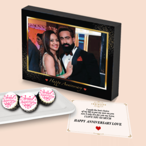 Daisy Flower Design Chocolate Wooden Gift Box