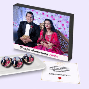 Floral Design Chocolate Wooden Gift Box