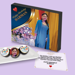 Photo Frame Design Chocolate Wooden Gift Box