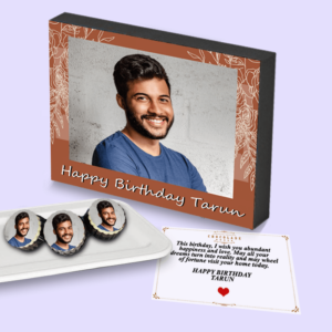 Soft Pink Design Chocolate Wooden Gift Box